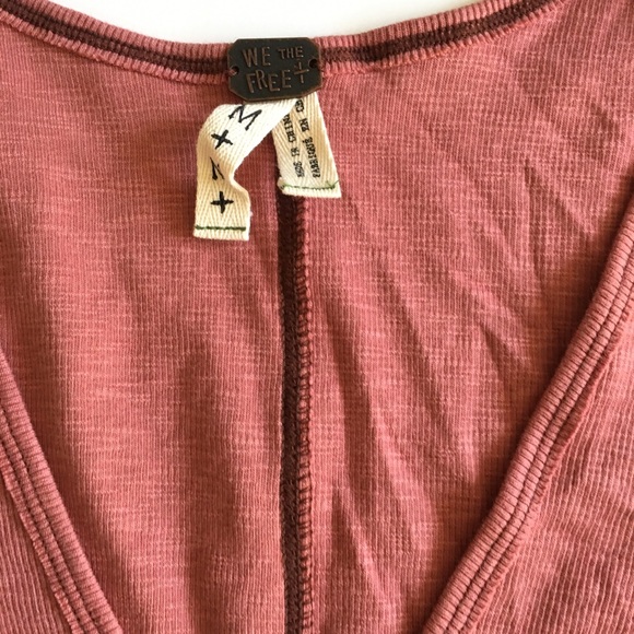 NWT WE THE FREE Free People Henley Top Size M - Picture 4 of 7